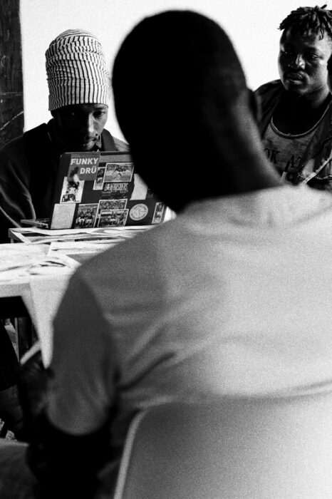 Atelier d'écriture pour exilés.